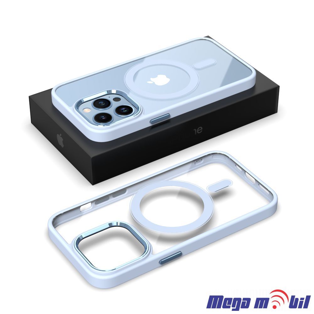 Futrola iPhone 13 Pro Magsafe Acrylic light blue.